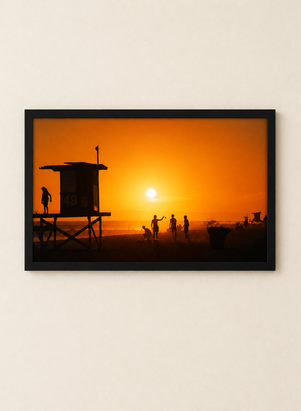 'Sunset silhouette' print