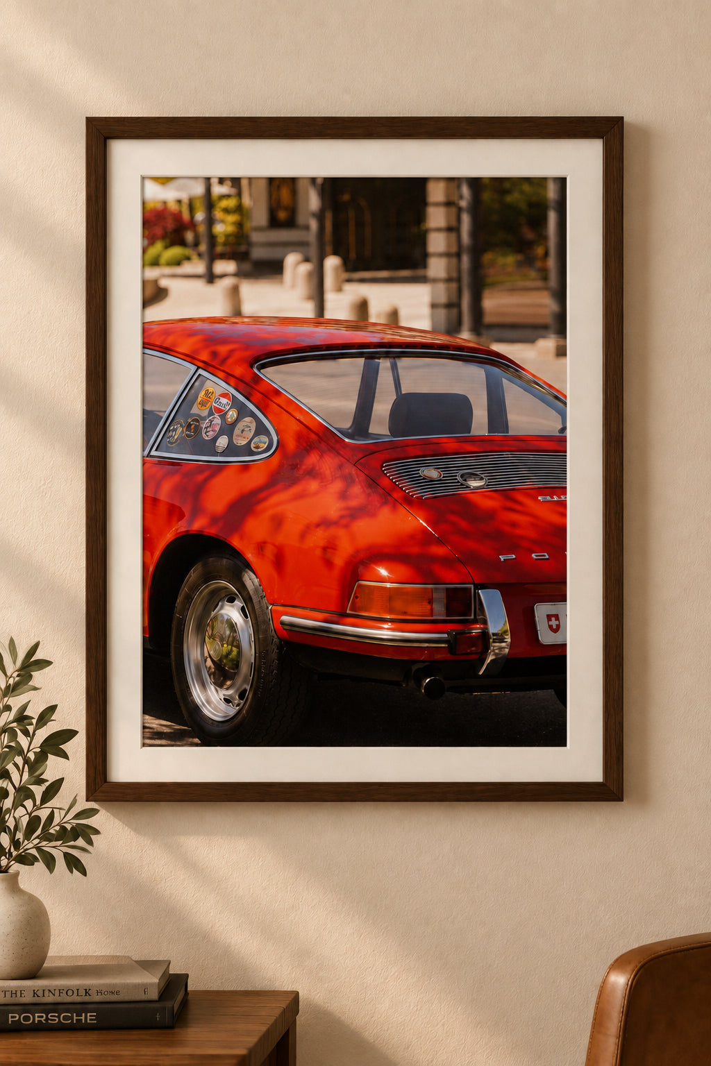 'Swiss tail lights' print