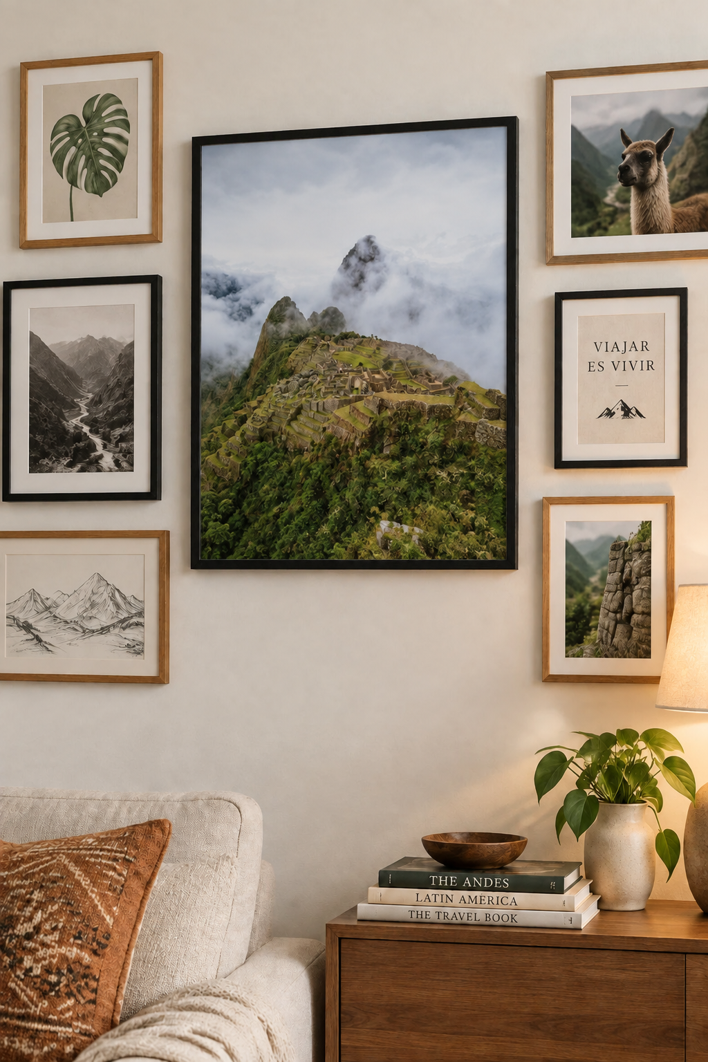 'Machu Picchu fog' print