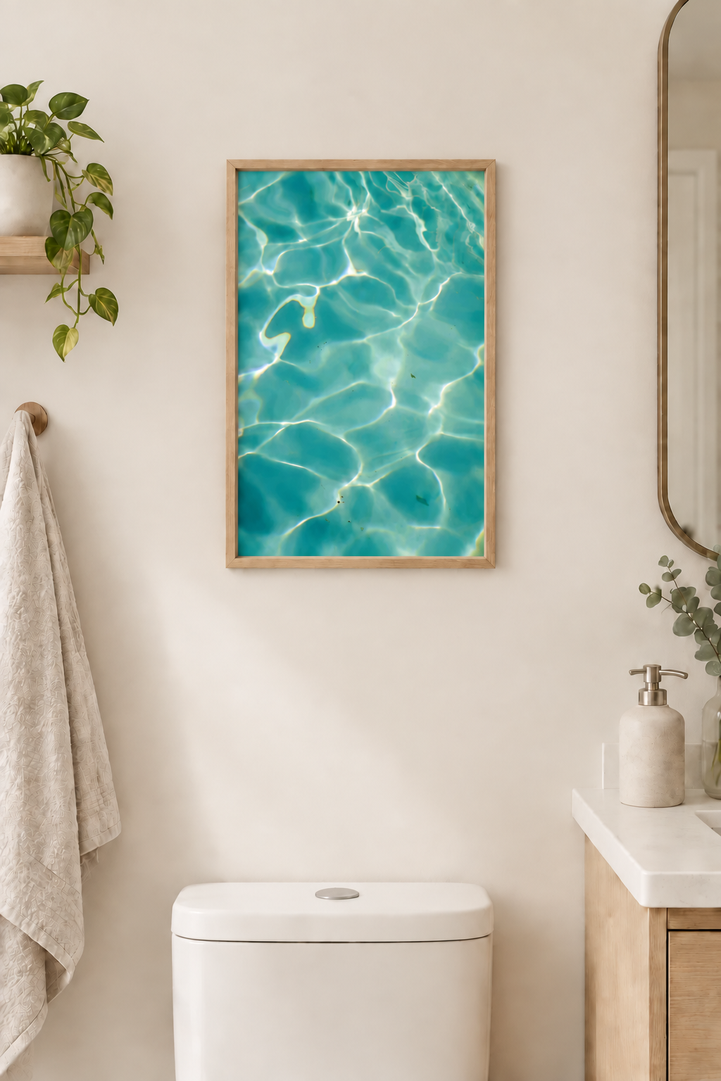 'Pool house blues' print
